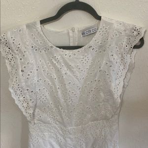 Ivy city CO Adelaide eyelet jumpsuit